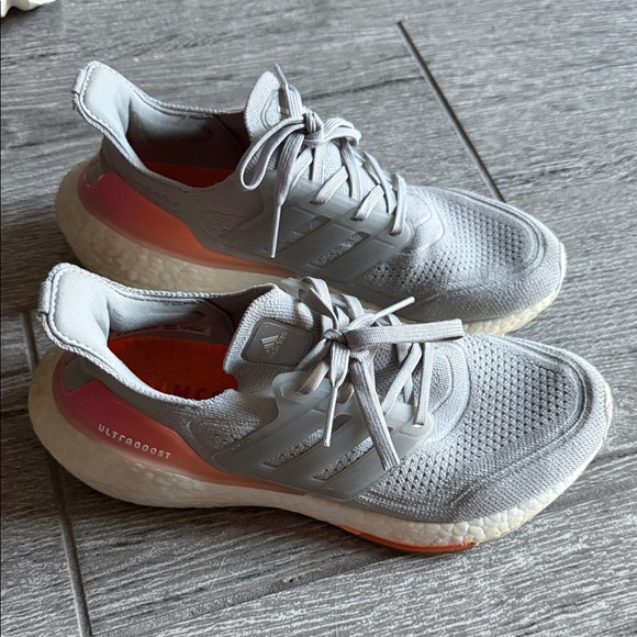adidas Shoes - Adidas Women's Ultraboost Gray and Pink Athletic Shoes Size 8